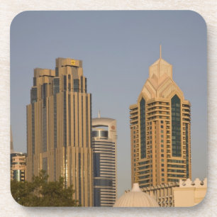 Dessous-de-verre EAU, Dubaï. Minaret de la mosquée d'Al Wasl, ave