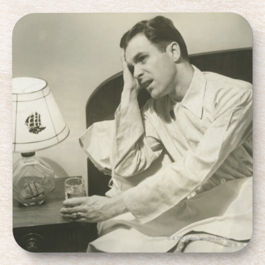 Dessous-de-verre Eau potable d'homme (Devant)