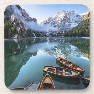 Dessous-de-verre Eau Pragser Wildsee Dolomites Italie