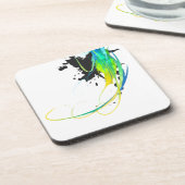 Dessous-de-verre Eaux cool Abstraites Plaques de peinture (Côté gauche)