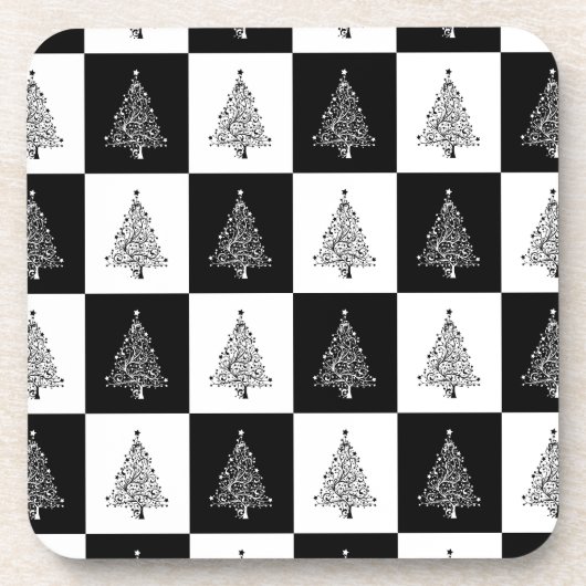 Dessous-de-verre Échecs de l'arbre de Noël (Devant)