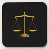 Dessous-de-verre Échelles de justice (Devant)