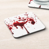 Dessous-de-verre éclaboussure 3 de sang (Côté gauche)