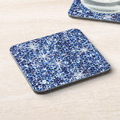 Dessous-de-verre Éclats de guépards bleus (Côté gauche)