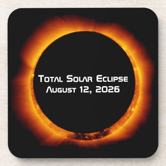 Dessous-de-verre Éclipse solaire totale de 2026 (Devant)