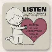 Dessous-de-verre Écoutez votre coeur (Devant)