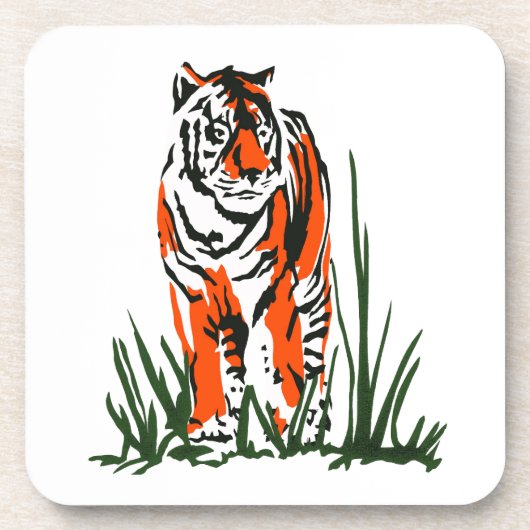 Dessous-de-verre Écran Silk Tiger (Devant)