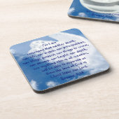 Dessous-de-verre Ecriture Enspirationniste Angel Dans Les Nuages, R (Côté gauche)