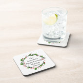 Dessous-de-verre Écriture inspirée de Noël chrétien (Côté Droit)