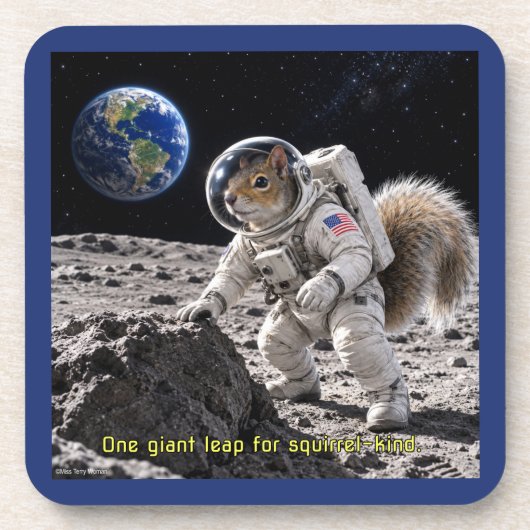 Dessous-de-verre Écureuil dans l'espace (Devant)