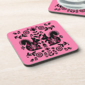 Dessous-de-verre Écureuil Nordic Scandinave Folk Art (Côté gauche)