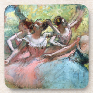 Dessous-de-verre Edgar Degas quatre ballerines sur l'étape