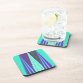 Dessous-de-verre Edgy Blue art (Côté Droit)