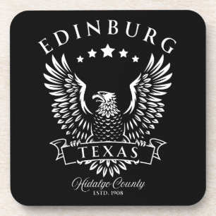 Dessous-de-verre Edinburg Comté Hidalgo Texas Vintage Eagle