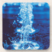 Dessous-de-verre Effet eau bleu cristal (Devant)