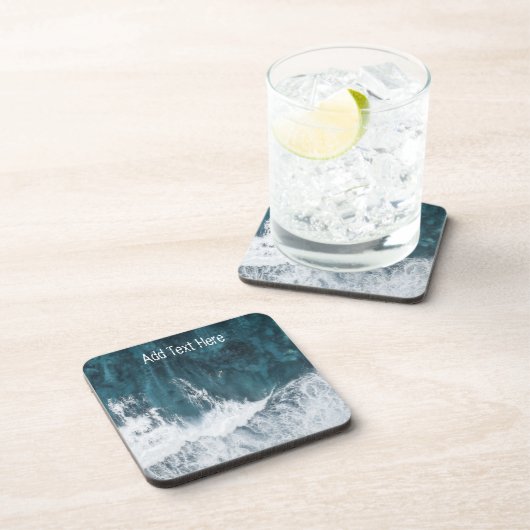 Dessous-de-verre Effondrement des vagues océaniques (Côté Droit)