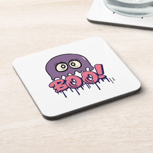 Dessous-de-verre Effrayant Boo (Côté gauche)