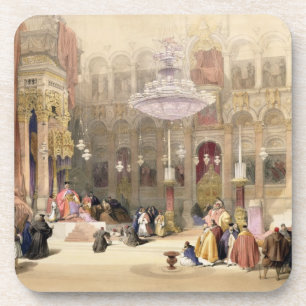 Dessous-de-verre Église grecque de la tombe sainte, Jérusalem, av
