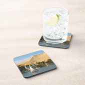 Dessous-de-verre Egypte, Assouan, Nil River, voiliers Felucca, 2 (Côté Droit)