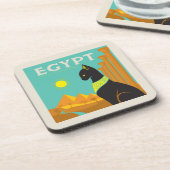 Dessous-de-verre Égypte | Terre du Pourcentage Feline (Côté gauche)