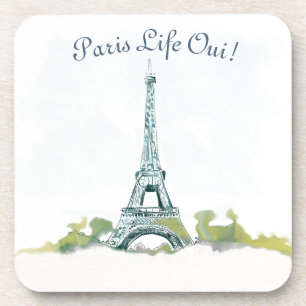 Dessous-de-verre Eiffel Tour Paris Stylo et encre