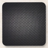 Dessous-de-verre Elégance en fusion : Métal Mesh Motif Abstrait (Devant)