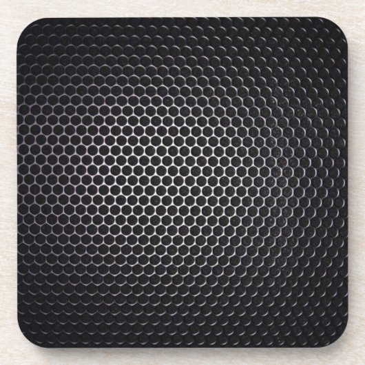 Dessous-de-verre Elégance en fusion : Métal Mesh Motif Abstrait (Devant)