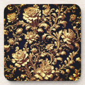 Dessous-de-verre Elégance redéfinie : flamand baroque floral (Devant)