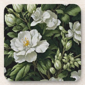 Dessous-de-verre Élégance Sous Votre Boisson : Floral Exotique (Devant)