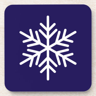 Dessous-de-verre Élégant Fun Blanc Nordique Flamme De Neige Sur Ble