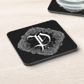 Dessous-de-verre Élégant Goth Initial P (Côté gauche)