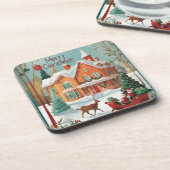 Dessous-de-verre Élégant Joyeux Noël (Côté gauche)