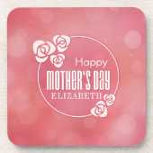 Dessous-de-verre Elégant Personnalisé Bonne Fête des Mères | DESSOU (Devant)