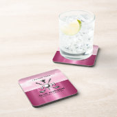Dessous-de-verre Elegant Women Custom Golf Monogram Design (Côté Droit)