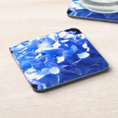 Dessous-de-verre ElégantCobalt bleu floral élégant hydrangeas (Côté gauche)
