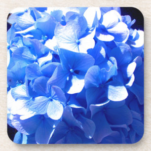 Dessous-de-verre ElégantCobalt bleu floral élégant hydrangeas