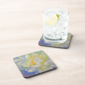 Dessous-de-verre Elégante aquarelle fleurie de pivoine blanche (Côté Droit)