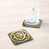 Dessous-de-verre Elégante Cimetière dorée avec Bouclier (Côté Droit)