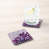 Dessous-de-verre Élégante fleur de dahlia violette (Côté Droit)