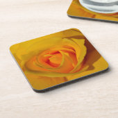 Dessous-de-verre Élégante fleur florale Rose jaune (Côté gauche)