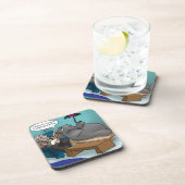 Dessous-de-verre Elephant Drôle En Thérapie (Côté Droit)