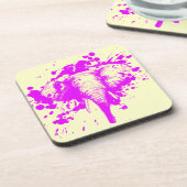 Dessous-de-verre Eléphant rose en colère (Côté gauche)