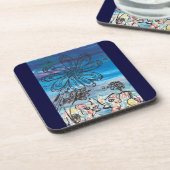 Dessous-de-verre Éléphants de fleur (Côté gauche)