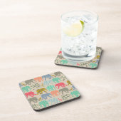 Dessous-de-verre éléphants et flamants (Côté Droit)