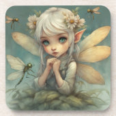 Dessous-de-verre Elfe et libellule 2 (Devant)