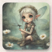 Dessous-de-verre Elfe et libellule 5 (Devant)