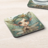 Dessous-de-verre Elfe et libellule 6 (Côté gauche)