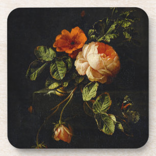 Dessous-de-verre Elias van den Broeck, Still Life avec des Roses