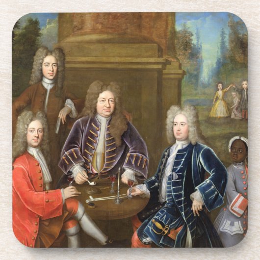 Dessous-de-verre Elihu Yale (1648-1721) le deuxième duc de Devonshi (Devant)