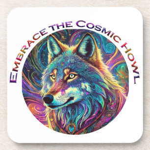 Dessous-de-verre Embrassez le loup de Howl cosmique